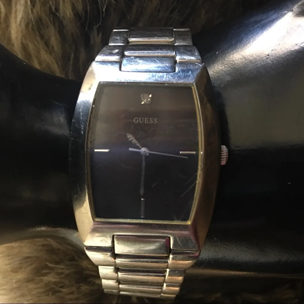 Men’s Guess steel luxury genuine diamond WR watch
